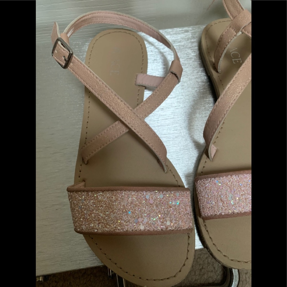 Girls glittery Pink Sandals